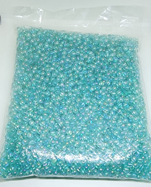 Turquoise Colour Bulk Pack Plastic Beads